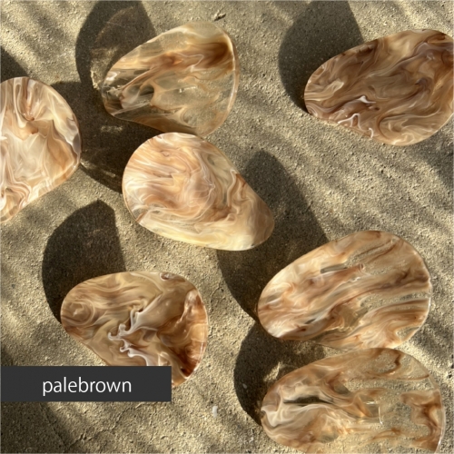 アクリル製 ヘアクリップ ヘアアクセサリー pale brown（ペールブラウン） eME　peta 651099 - 大阪府河内長野市