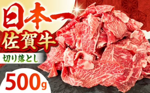 【2度の農林水産大臣賞】佐賀牛 切り落とし 500g【田中畜産牛肉店】 [HBH128]