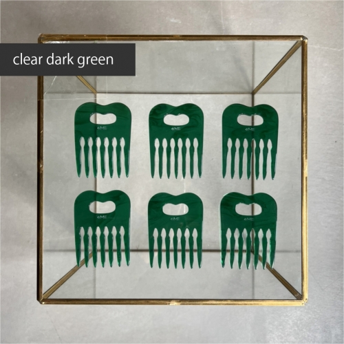 アクリル製 ヘアコーム clear dark green（クリアダークグリーン） ヘアアクセサリー eME　tayu 656157 - 大阪府河内長野市