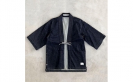 CK68【岡山デニム】“DENTO BLUE”  着物ジャケット [和紙ver] ／ サイズ小