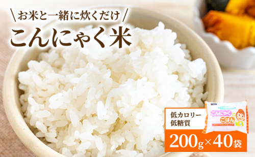 こんにゃく米 お米と一緒に炊くだけ こんにゃく ごはん 40袋 コンニャク ダイエット 食品 加工食品 セット もどきご飯 こんにゃくご飯 糖質オフ 低糖質 低カロリー 65844 - 岐阜県池田町