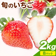 阿蘇の大地で育ちました！ 旬のいちご 2kg (8パック) 味采市場 《2023