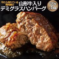 やたら売れてる焼肉屋の山形牛入りデミグラスハンバーグ(120g×5) FZ22-580