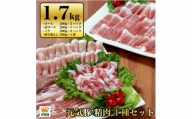 千葉県産豚肉　元気豚 精肉4種セット　1.7kg【1301298】
