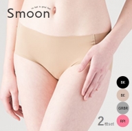 レディース【Smoon】シームレスショーツ2枚セット