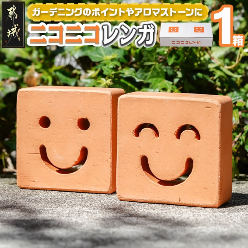 ニコニコレンガ(1箱2個入)_LD-K301 671782 - 宮崎県都城市