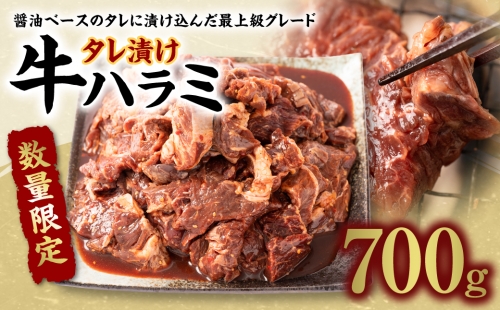 【数量限定】 タレ漬け 牛ハラミ 700g 醤油ベース 焼肉用
