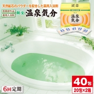 C3-2286／【6回定期】薬用入浴剤 温泉気分 40包 自宅で温泉気分！