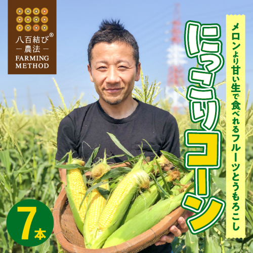 【2026年発送】朝採り直送 メロンより甘い 生とうもろこし“にっこりコーン” 7本 H095-027 67869 - 愛知県碧南市