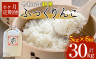 【令和6年産 新米】北海道厚沢部産ふっくりんこ30kg（5kg×6ヶ月連続お届け）  【 ふるさと納税 人気 おすすめ ランキング 米 ご飯 ごはん 白米 ふっくりんこ 精米 つや 粘り 北海道 厚沢部 送料無料 】 ASG031