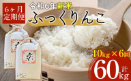 【令和6年産 新米】北海道厚沢部産ふっくりんこ60kg（10kg×6ヶ月連続お届け）  【 ふるさと納税 人気 おすすめ ランキング 米 ご飯 ごはん 白米 ふっくりんこ 精米 つや 粘り 北海道 厚沢部 送料無料 】 ASG035