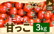[1.6-219]　北海道当別町産化学農薬不使用ミニトマト：甘っこ3kg