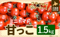 [0.8-220]　北海道当別町産化学農薬不使用ミニトマト：甘っこ1.5kg