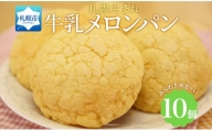 メロンパン 10個 牛乳メロンパン 菓子パン 北海道 札幌市