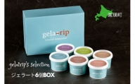 びえい牧場の牛乳を使用！gelatrip's selection　ジェラート ６個BOX[012-39]