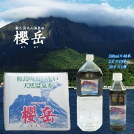 D4-1501／飲む活火山温泉水・『櫻岳』　500ml×40本、2L×10本、20L×1箱