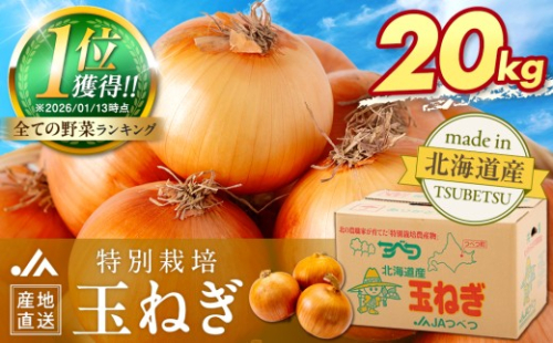 【先行受付】R8年産 特別栽培玉ねぎ 20kg | 北海道津別町