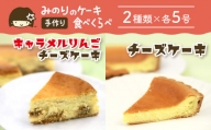 ケーキセットA 5号 2種類 【みのりホーム】 ／ キャラメル りんご チーズケーキ チーズ ケーキ