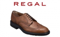 REGAL 革靴 紳士 ビジネスシューズ ウイングチップ ブラウン 15TR 八幡平市産モデル 25.0cm ／ ビジネス 靴 シューズ リーガル