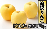 [令和6年産]滝沢市産 はるか 贈答用3kg / 林檎 りんご リンゴ 果物