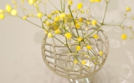 自然をモチーフとしたステンレス鋳物花器「水面flower stand」_F033