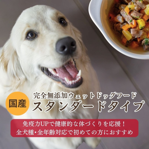 [無添加ウェットドッグフード] スタンダードタイプ (5パック) 695265 - 京都府京丹後市