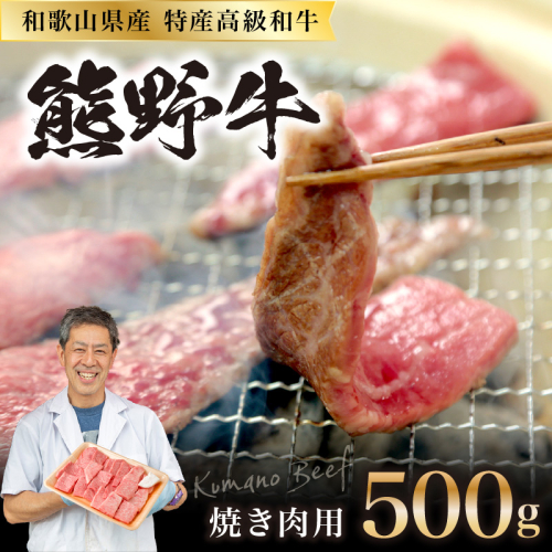 和歌山県産特産高級和牛「熊野牛」焼き肉用セット500ｇ(自家牧場で育てました) 69569 - 和歌山県御坊市