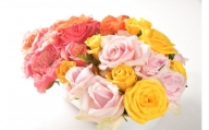【福島県富岡町からお届け】薔薇の花束各色2本ずつ、10本セット