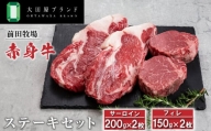 大田原ブランド認定牛 前田牧場の赤身牛 ステーキセット | 和牛 牛肉 高級 ブランド牛 ステーキ 700g
