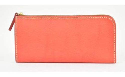 栃木レザー使用｜やわらか本革Lジップ長財布｜Lzip wallet 02｜レッド｜minca（全7色） 700391 - 栃木県栃木市