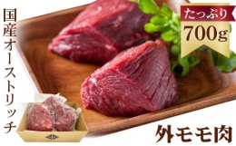【ふるさと納税】国産オーストリッチ外モモ肉700g [No.057]
