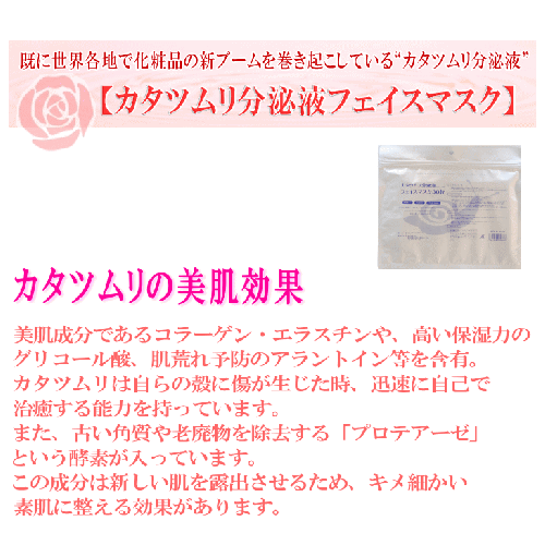 肌のキメ対策に カタツムリ分泌液 フェイスマスク 30枚入 4袋 合計1枚 国産 無香料 無着色 無鉱物油 シートマスク パック Spc Au Pay ふるさと納税