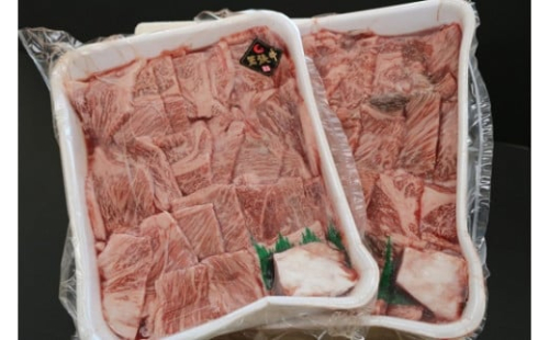 1211 若狭牛ロース焼肉用（冷凍）1kg 【 若狭牛 牛肉 肉 ブランド牛 ロース 焼肉 冷凍 】[C-068004]