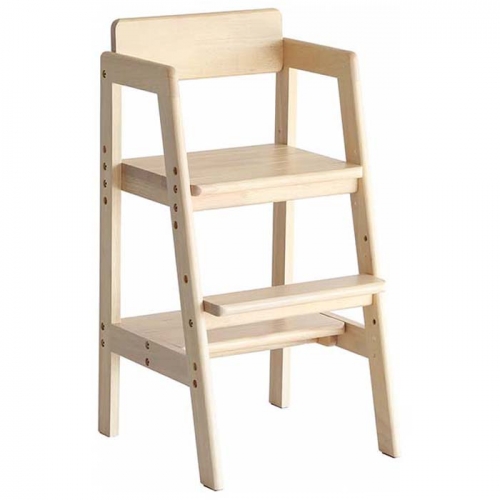 Kids High Chair -stair- (ナチュラル) キッズ 入学祝 子供用 子ども用 新生活 インテリア おしゃれ かわいい 椅子 いす チェア 木製 71978 - 兵庫県加西市