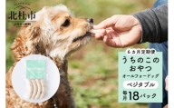[6ヵ月定期便]uchinokono oyatsu All for dog うちのこのおやつ オール フォー ドッグ(ベジタブル)×18パック
