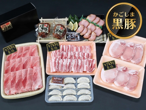 特選黒豚バラエティセット（約1.6kg）・黒豚焼豚（2個）付き 723805 - 鹿児島県肝付町