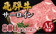 飛騨牛　A5等級　大容量　「肉のキング」特選飛騨牛ステーキ用(サーロイン800g)