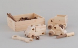【ふるさと納税】ヒノキ の 整備士 セット ワタケン・ホーム 知育 玩具 知育玩具 おもちゃ M80S15