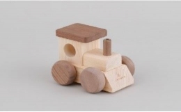 【ふるさと納税】ヒノキのオルゴールトレイン ワタケン・ホーム 知育 玩具 知育玩具 おもちゃ M33S11