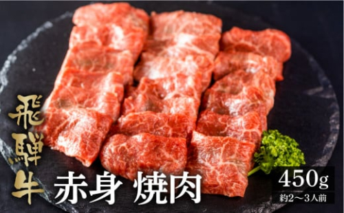 最高級 飛騨牛もも焼肉用 450g A4 A5 等級 白川郷 てんから 冷蔵配送 飛騨牛 牛肉 焼き肉 [S176]