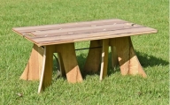 アベマキ アウトドア ローテーブル（組み立て式）収納バッグ付｜可茂森林組合 M12M10