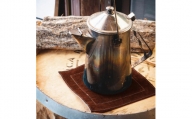 大きな革の鍋つかみ&鍋敷き(シングル) カラー:チョコ