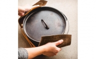 大きな革の鍋つかみ&鍋敷き(ダブル) カラー:チョコ