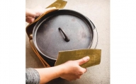 大きな革の鍋つかみ&鍋敷き(ダブル) カラー:オリーブ