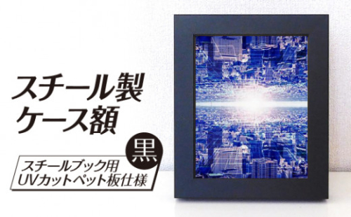 スチール製ケース額 黒 スチールブック用 UVカットペット板仕様 [No.711] ／ フレーム 額縁 高品質 岐阜県 732225 - 岐阜県山県市