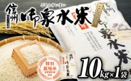 信州たてしな産 御泉水米こしひかり10kg 特別栽培米（令和5年産米）