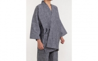 061-27　【紺・Mサイズ】織り・縫製　地元遠州製　ネップ刺子作務衣
