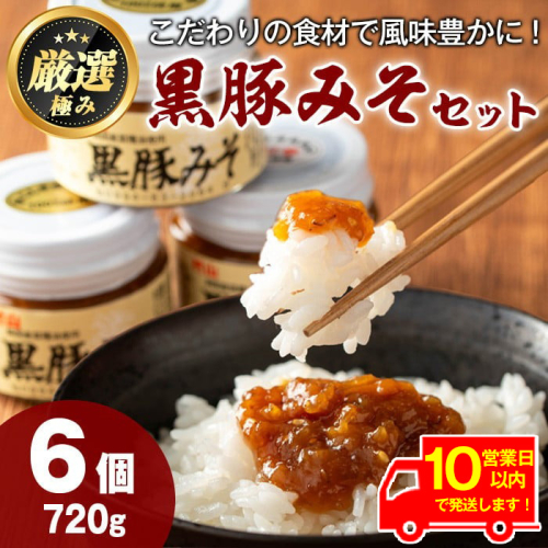 【0131304a】《10営業日以内に発送！》鹿児島特産！黒豚みそ(120g×6個) 味噌 調味料 黒豚味噌 豚味噌【村山製油】 73698 - 鹿児島県東串良町