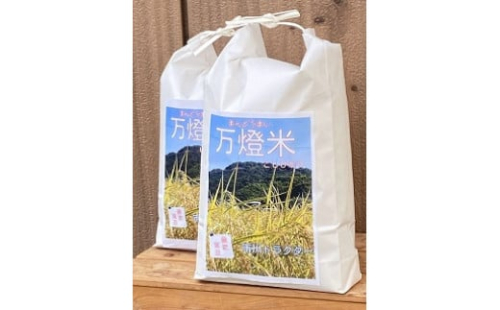 ＜万燈米＞【こしひかり 3.5kg×2袋】・I027-13-1