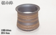 [№5830-0210]【植木鉢】metalblack pot メタルブラックポット M